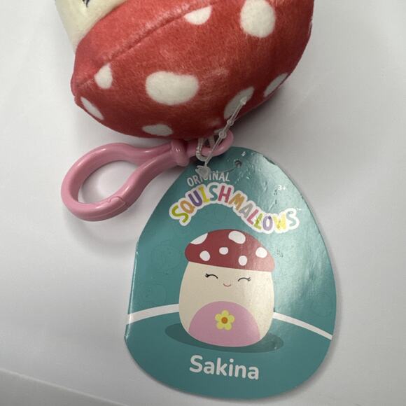 Squishmallows Sakina The Mushroom Clip On 3.5 NWT - Picture 3 of 3